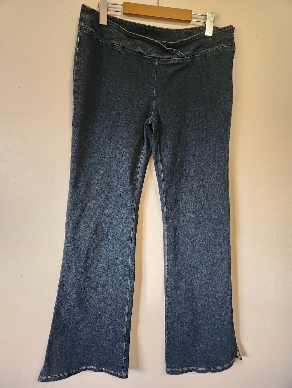 Vintage Y2K Tommy Jeans Denim Side Slit Flare Pants Side Zip Size 11